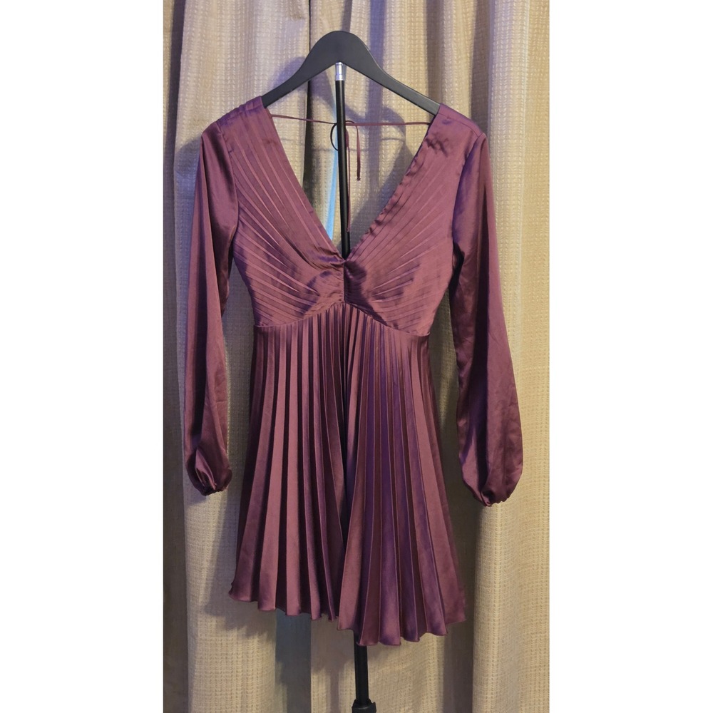 NWT Abercrombie & Fitch Giselle Pleated Mini Dress Women's Size XS